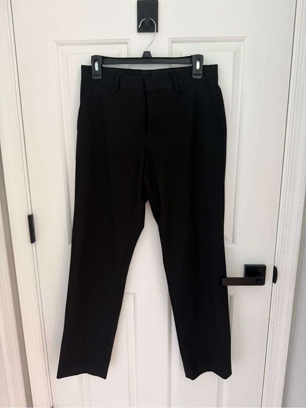 jf j.ferrar Men's Black Dress Slacks - Straight Leg